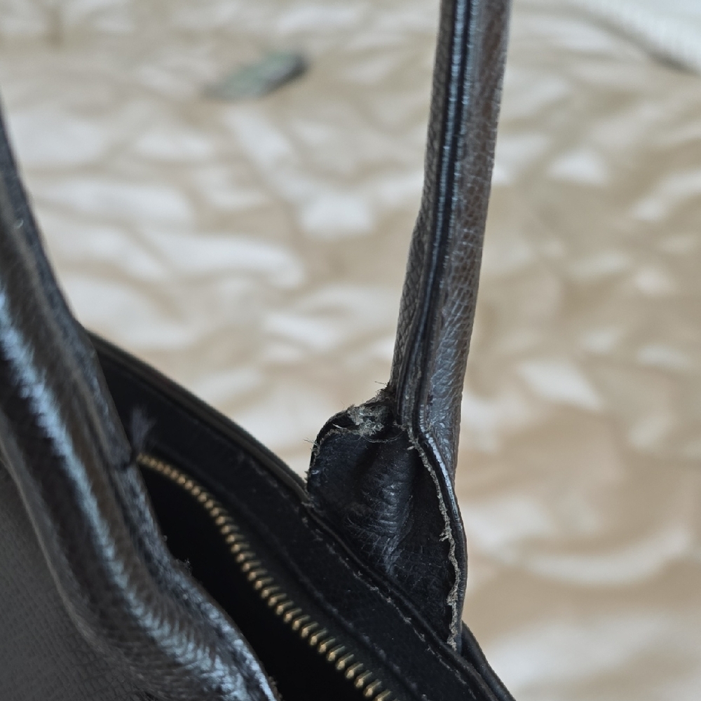 MCM Black Leather Shoulder Bag - Picture 10 of 16